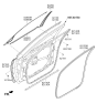 Diagram for 2015 Kia K900 Door Moldings - 828503T000