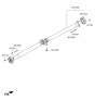 Diagram for Kia K900 Drive Shaft - 491003T200