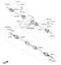 Diagram for Kia K900 Axle Shaft - 496003T200