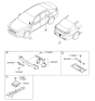 Diagram for Kia K900 Air Bag Control Module - 959103T600