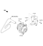 Diagram for Kia Alternator Bracket - 374603F400