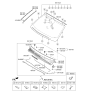 Diagram for Kia K900 Weather Strip - 864303T000