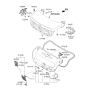 Diagram for Kia K900 Tailgate Lift Support - 817713T011