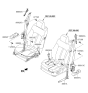 Diagram for Kia K900 Seat Belt - 888303T500WK