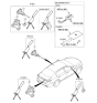 Diagram for Kia K900 Car Key - 819963T000