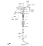 Diagram for Kia K900 Shock Absorber - 546213T750