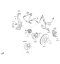 Diagram for 2017 Kia K900 Brake Caliper - 581103T800