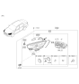 Diagram for 2014 Kia Sorento Fog Light Bulb - 1864735010