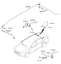 Diagram for 2016 Kia K900 Antenna Cable - 962203T600