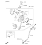 Diagram for 2015 Kia K900 Automatic Transmission Shifter - 467003T500