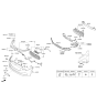 Diagram for Kia K900 Parking Assist Distance Sensor - 957203T1103D