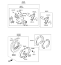 Diagram for Kia K900 Brake Backing Plate - 582513T500