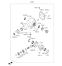 Diagram for 2016 Kia K900 Differential Bearing - 530663C021