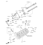 Diagram for 2015 Kia K900 Timing Chain Tensioner - 244103F400