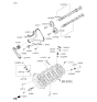 Diagram for 2017 Kia K900 Crankshaft Gear - 231223F501