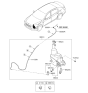 Diagram for 2016 Kia K900 Washer Reservoir - 986103T000