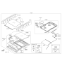 Diagram for Kia K900 Weather Strip - 816143T500