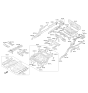 Diagram for Kia K900 Floor Pan - 655103T500