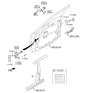 Diagram for Kia Front Door Striker - 813503T000