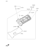 Diagram for Kia K900 Valve Cover Gasket - 224413F460