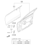 Diagram for Kia K900 Door Hinge - 793103N000