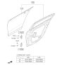 Diagram for Kia K900 Door Hinge - 794203N000