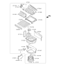 Diagram for Kia K900 Cabin Air Filter - 971333T000