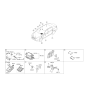 Diagram for 2017 Kia K900 Air Bag Sensor - 959203T300