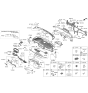 Diagram for Kia Cadenza Hazard Warning Switch - 93790F6AA0