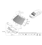 Diagram for Kia Cadenza Windshield - 86111F6610