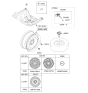 Diagram for 2020 Kia Cadenza Spare Wheel - 52906F6720