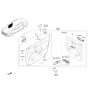 Diagram for Kia Cadenza Power Window Switch - 93576F6070