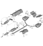 Diagram for 2020 Kia Optima Hybrid Exhaust Hanger - 287863R000