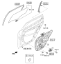 Diagram for Kia Cadenza Window Motor - 83460F6500