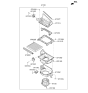 Diagram for Kia Cadenza Blower Motor - 97207F6AB0