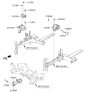 Diagram for Kia Cadenza Engine Mount Bracket - 21830F6500
