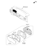 Diagram for 2020 Kia Rio Instrument Cluster - 94001H9210