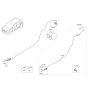 Diagram for Kia Rio Fuel Door Release Cable - 81590H9000