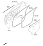 Diagram for 2019 Kia Rio Door Seal - 82130H8000