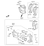 Diagram for Kia Rio Brake Caliper Piston - 5811228300