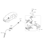 Diagram for 2023 Kia Rio Automatic Transmission Shift Levers - 46700H2110