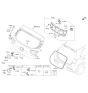 Diagram for Kia Rio Tailgate Handle - 81260H8000