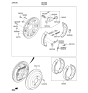 Diagram for Kia Rio Brake Shoe Set - 58350H9A00