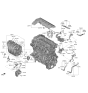 Diagram for Kia Sorento Throttle Body Gasket - 283132M100