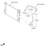 Diagram for 2020 Kia Rio Oil Cooler Hose - 25425F9300