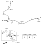 Diagram for Kia Rio Parking Brake Cable - 59760H9000