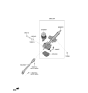 Diagram for Kia Steering Shaft - 56400H5000