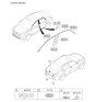 Diagram for 2018 Kia Rio Emblem - 86316H9000