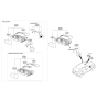 Diagram for 2019 Kia Rio Car Mirror - 87621H9020