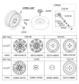 Diagram for Kia Wheel Cover - 52960H9150